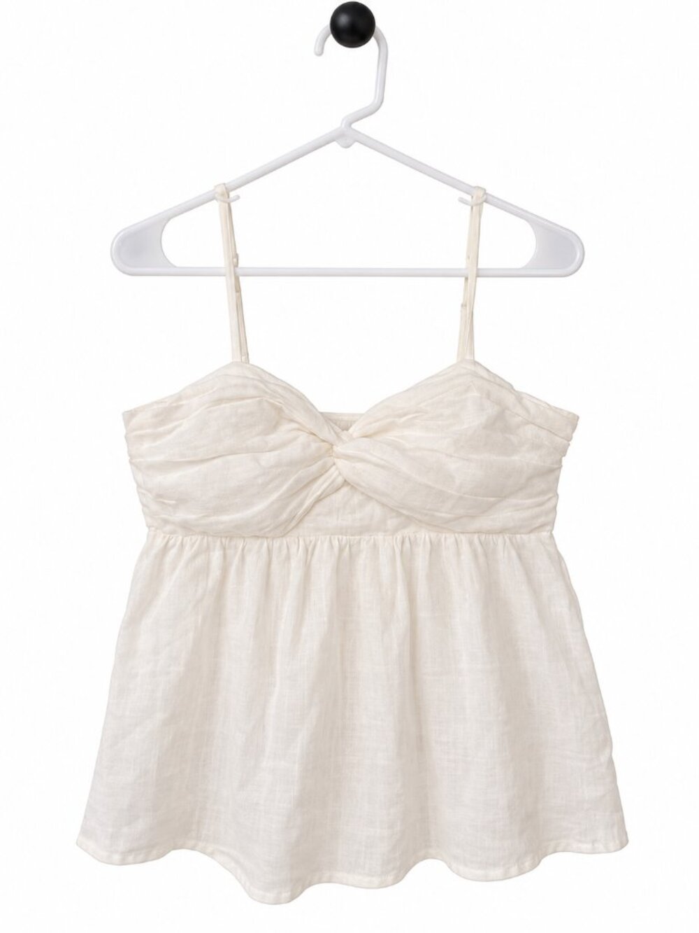 Banana Republic Ivory White Twist Front Camisole – Size M